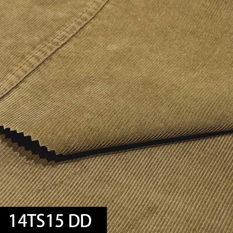 Customized corduroy 339g 68% cotton and 30% polyester and 2% spandex woven fabric for garment